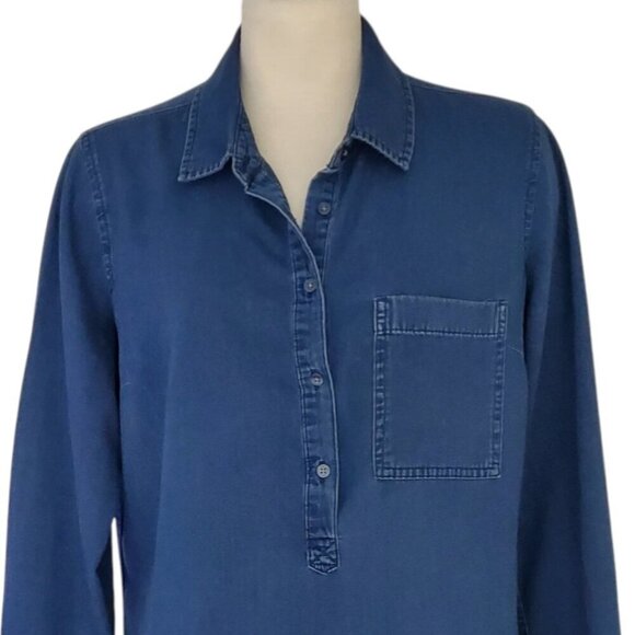Old Navy Chambray Lightweight Denim Shirtdress Size M - Picture 6 of 12